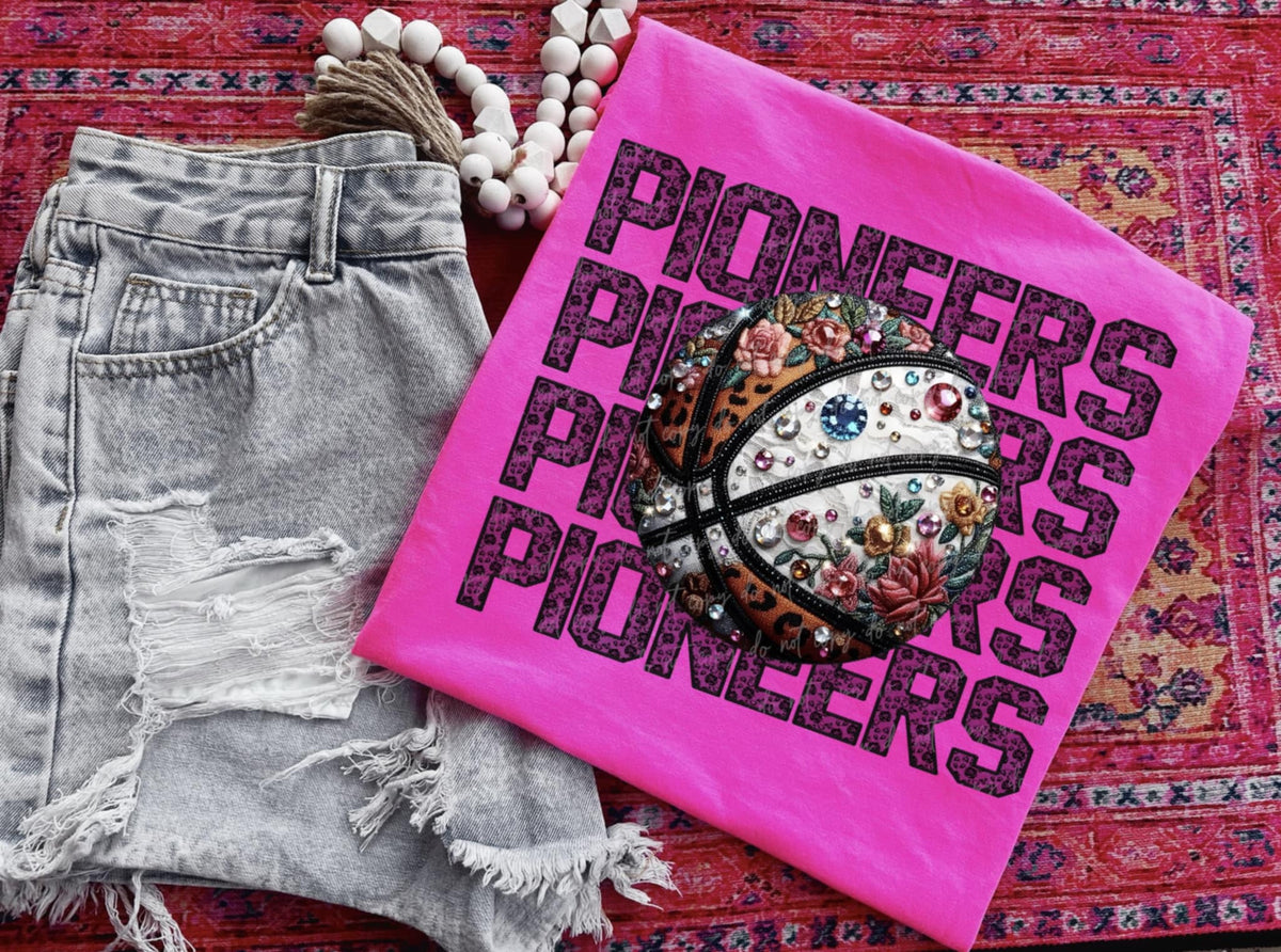 Pioneers bedazzled basketball (VIRGO) 94432 DTF transfer