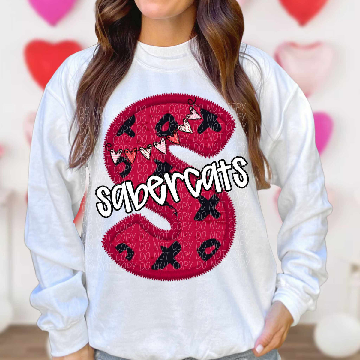 S sabercats valentine (CITY) 79052 DTF transfer
