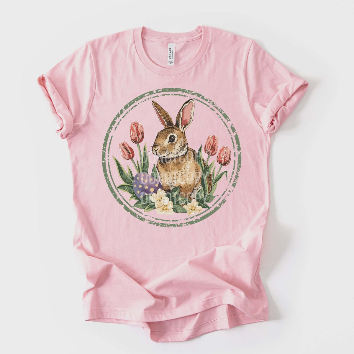 Bunny with circle (CSG) DTF transfer