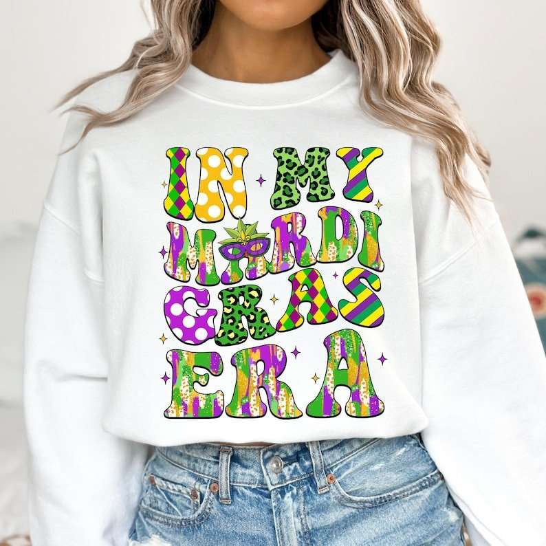 In my Mardi Gras era 77684 DTF transfer