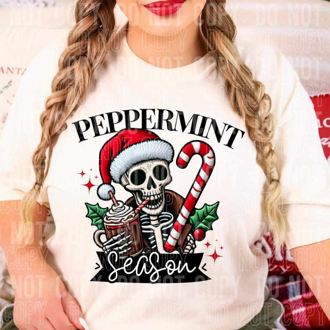 Peppermint season skellie (SBB) 58708 DTF transfer