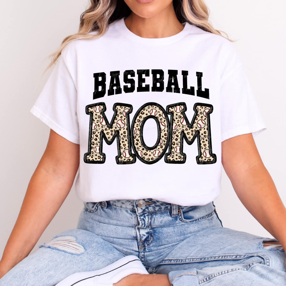 Baseball mom leopard (VIRGO) 91084 DTF transfer