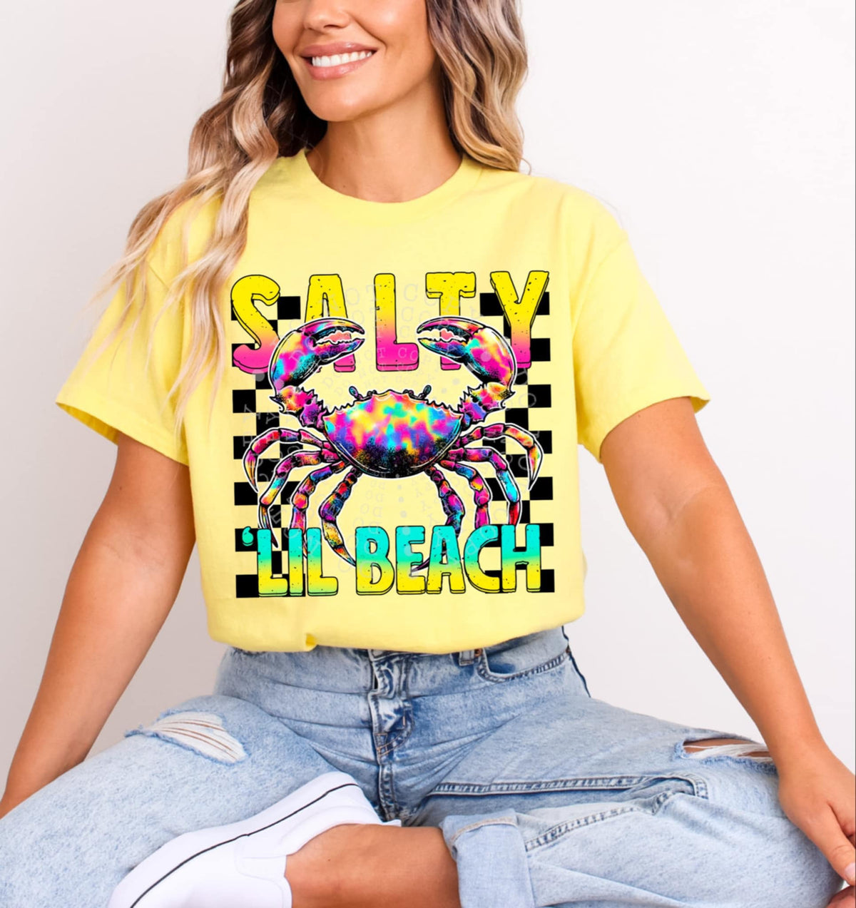 Salty lil beach crab (C’s) 97834 DTF transfer