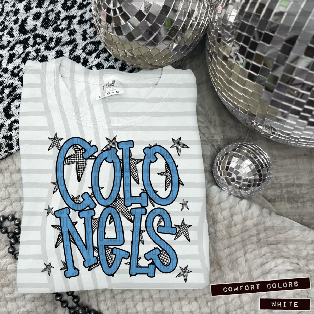 Col Blue Staggered Mascots (Caplinger)