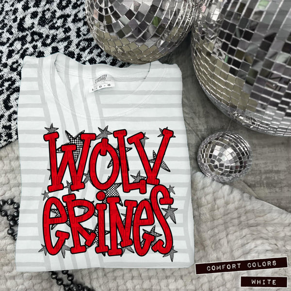 Red Staggered Mascots (Caplinger)