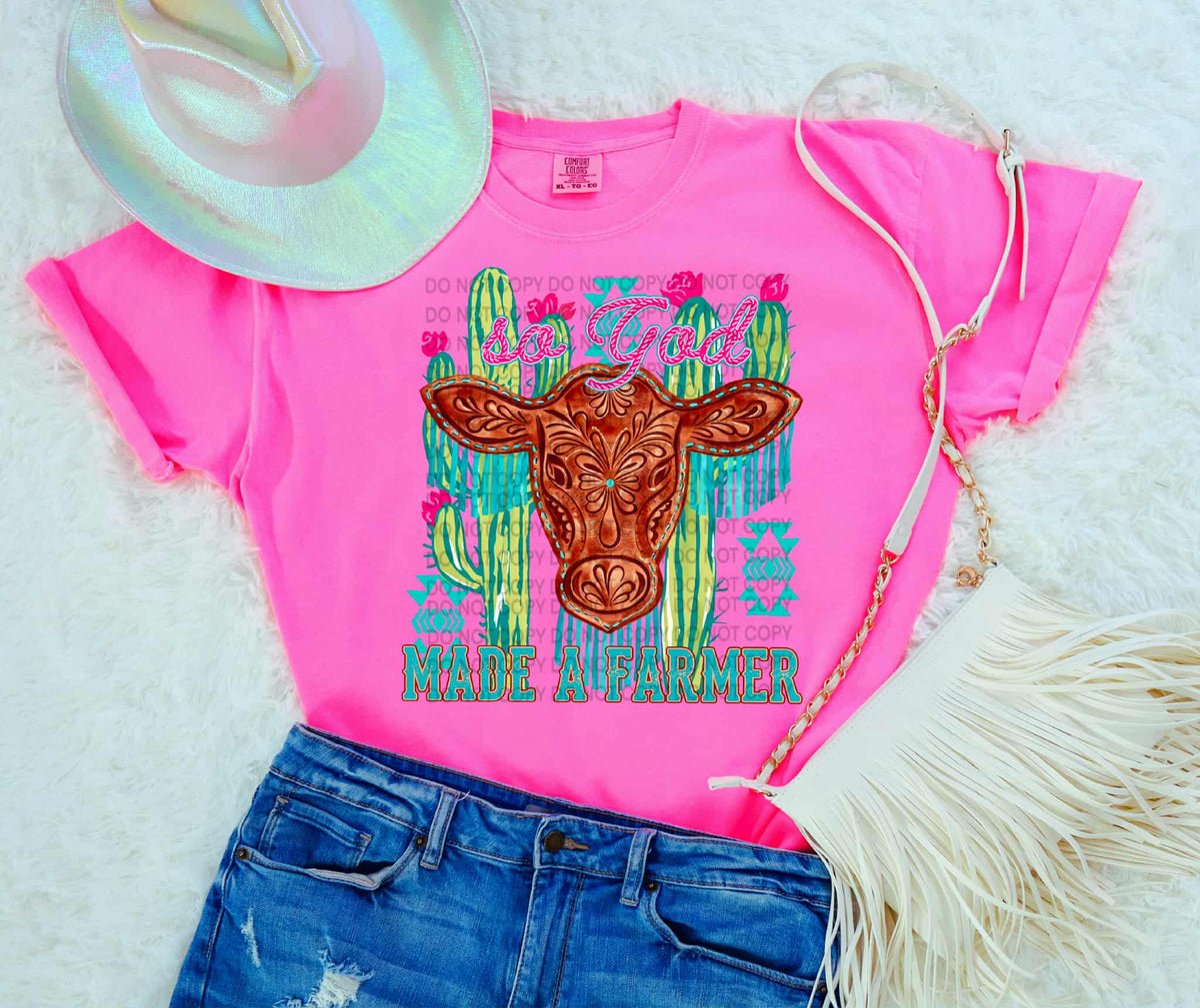 So God made a farmer cow SCG DTF transfer