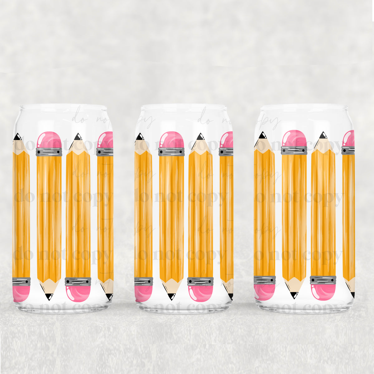Vertical pencils (CSC) UV DTF WRAP