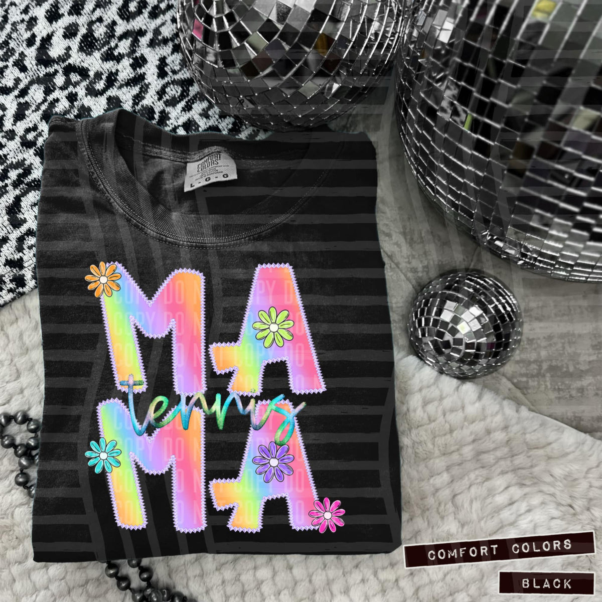 Tennis mama rainbow (Caplinger) 106777 DTF transfer