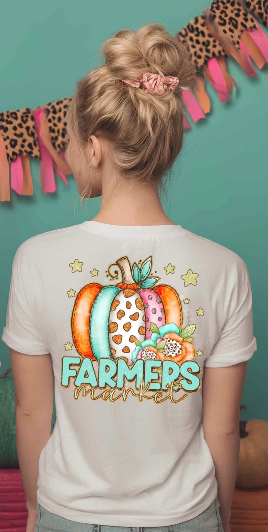 Farmers market pumpkin 106671 DTF transfer