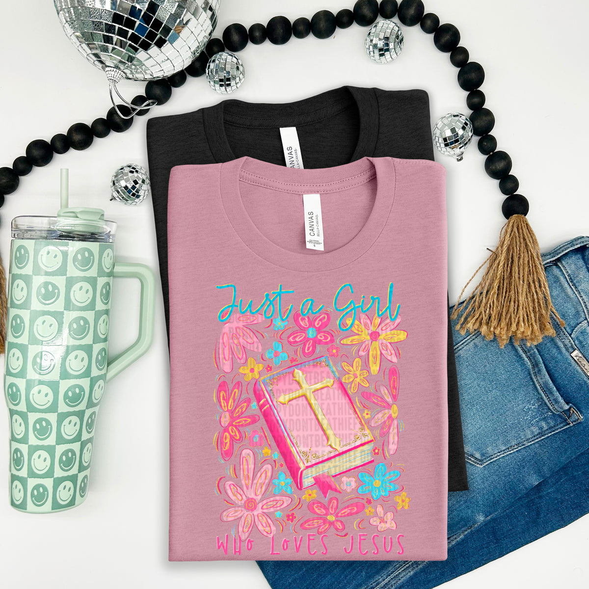 Just a girl who loves Jesus 100076 DTF transfer