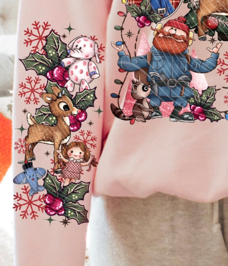 Reindeer SLEEVE AG DTF transfer