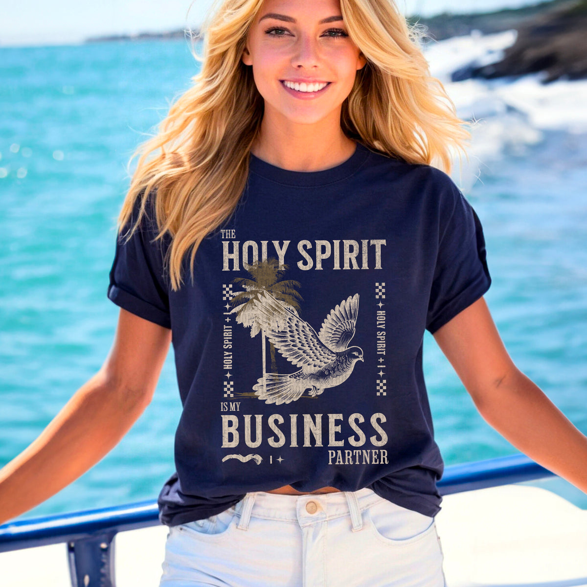 The Holy Spirit business partner cream 95488 DTF transfer