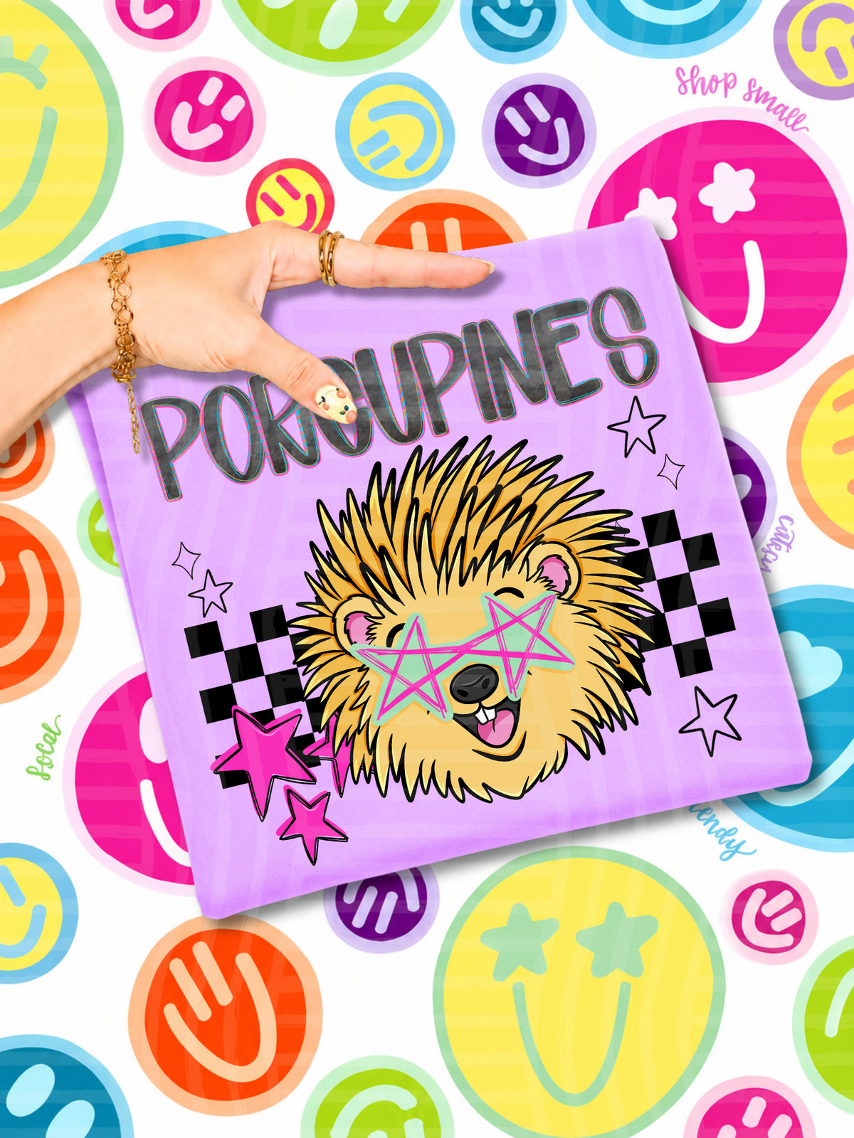 porcupines starry eyed checks (CAPLINGER) DTF Transfer
