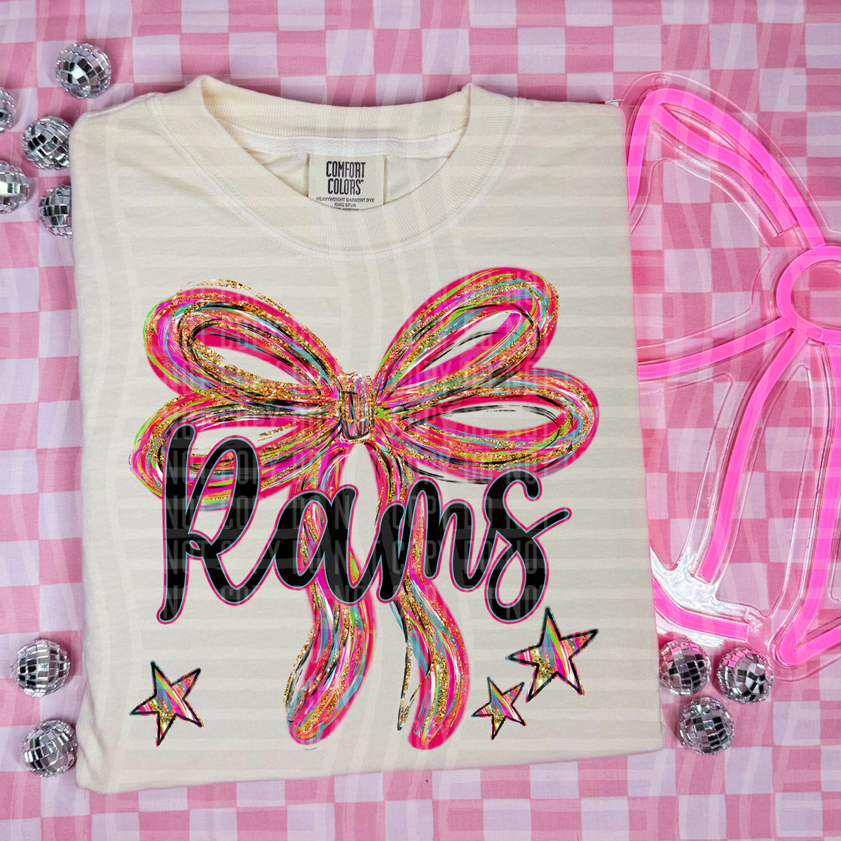 Rams Whimsical Bow (caplinger) DTF transfer