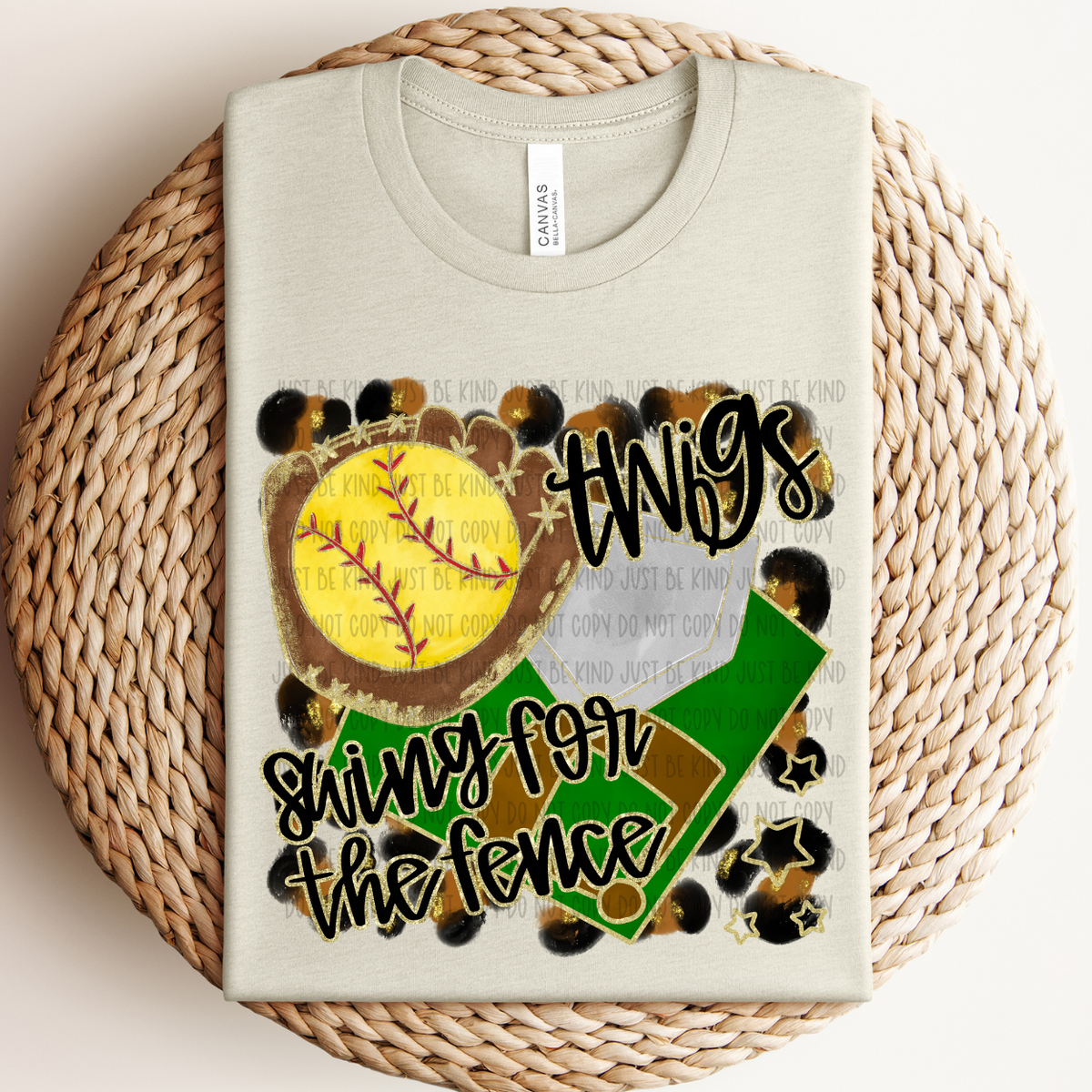 Softball Twigs For The Fence (Caplinger) 83520 DTF Transfer