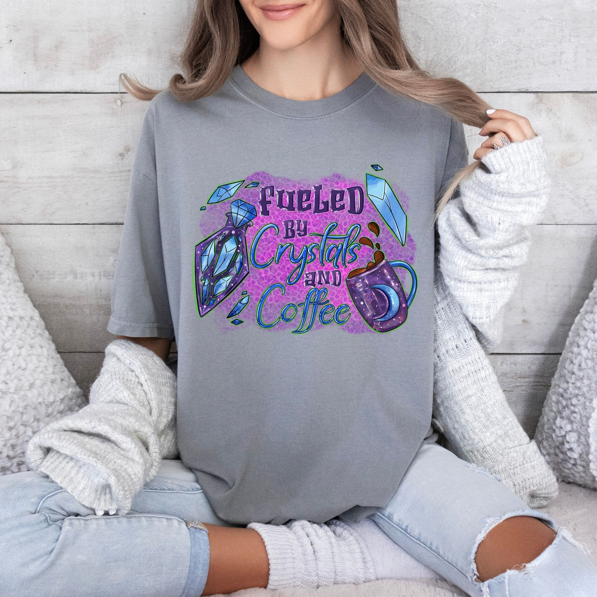 Fueled by Crystals & Coffee-38881-DTF transfer