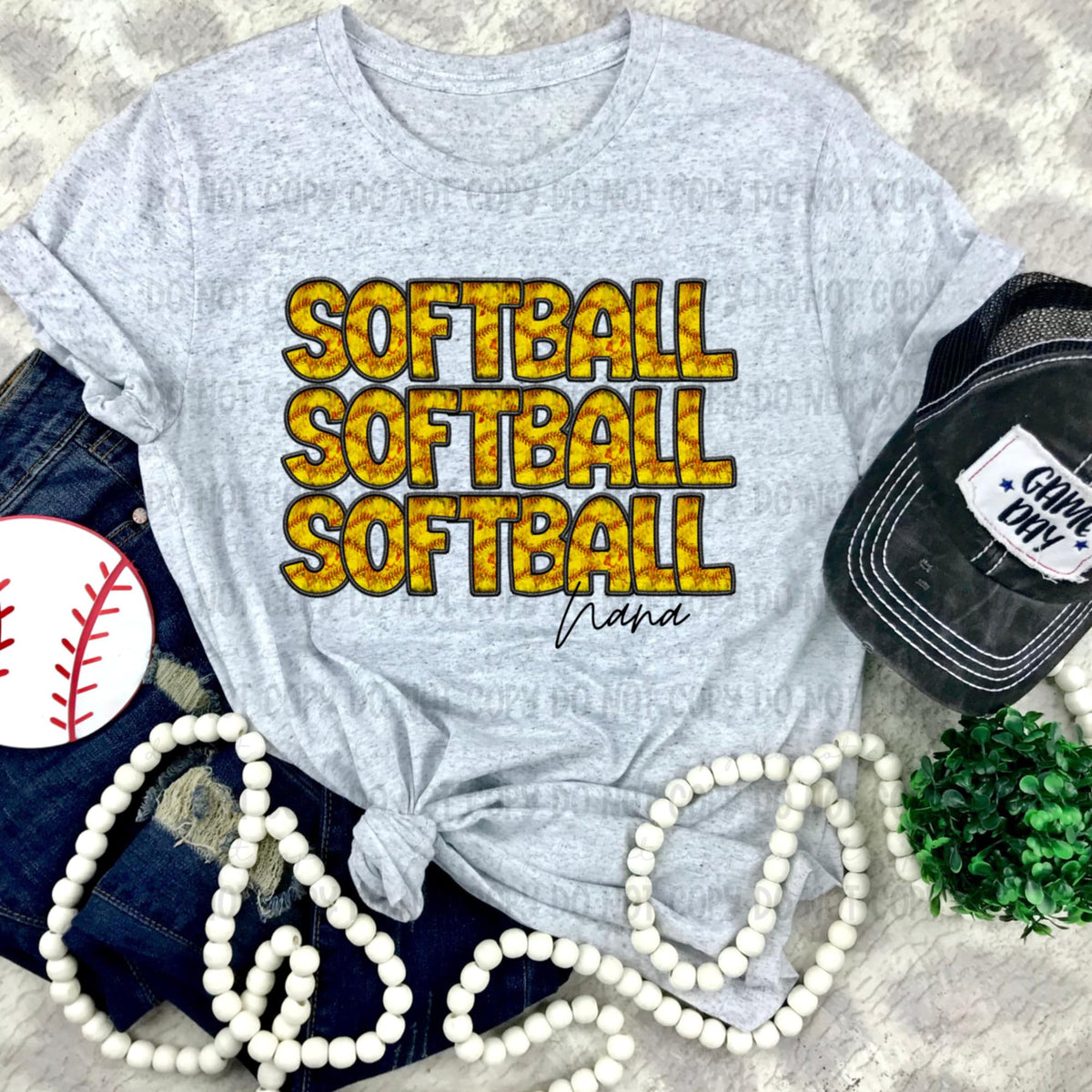 Softball nana stacked (REVEL) 91193 DTF transfer