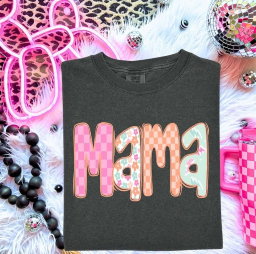 Mama pink and orange (S&G) 100415 DTF transfer