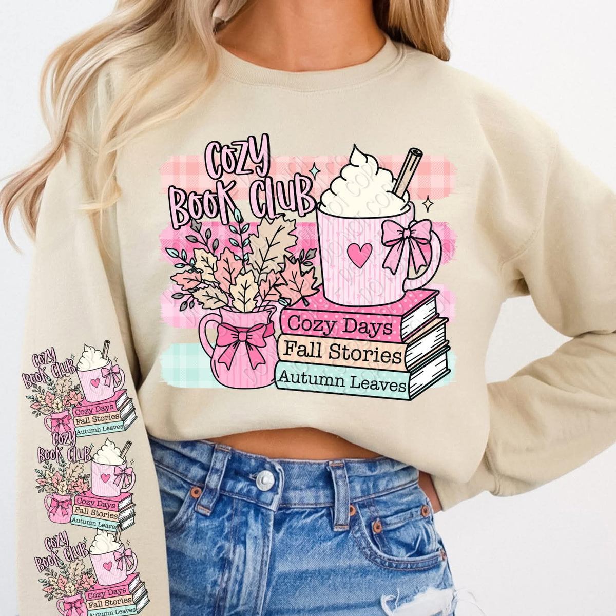 Cozy book club SLEEVE (DWS) DTF Transfer