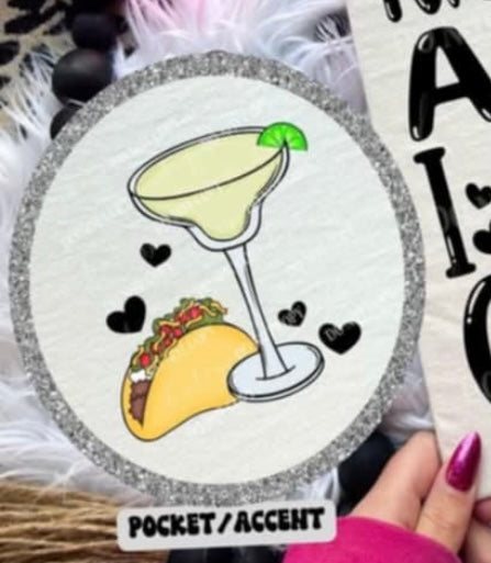 Margaritas & tacos pocket (Linda) 99733 DTF transfer