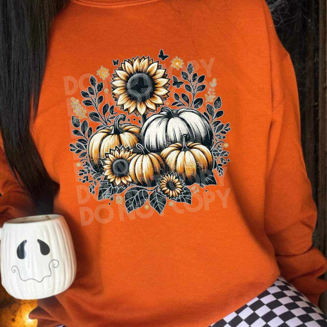 Fall pumpkins SSD 53890 DTF transfer