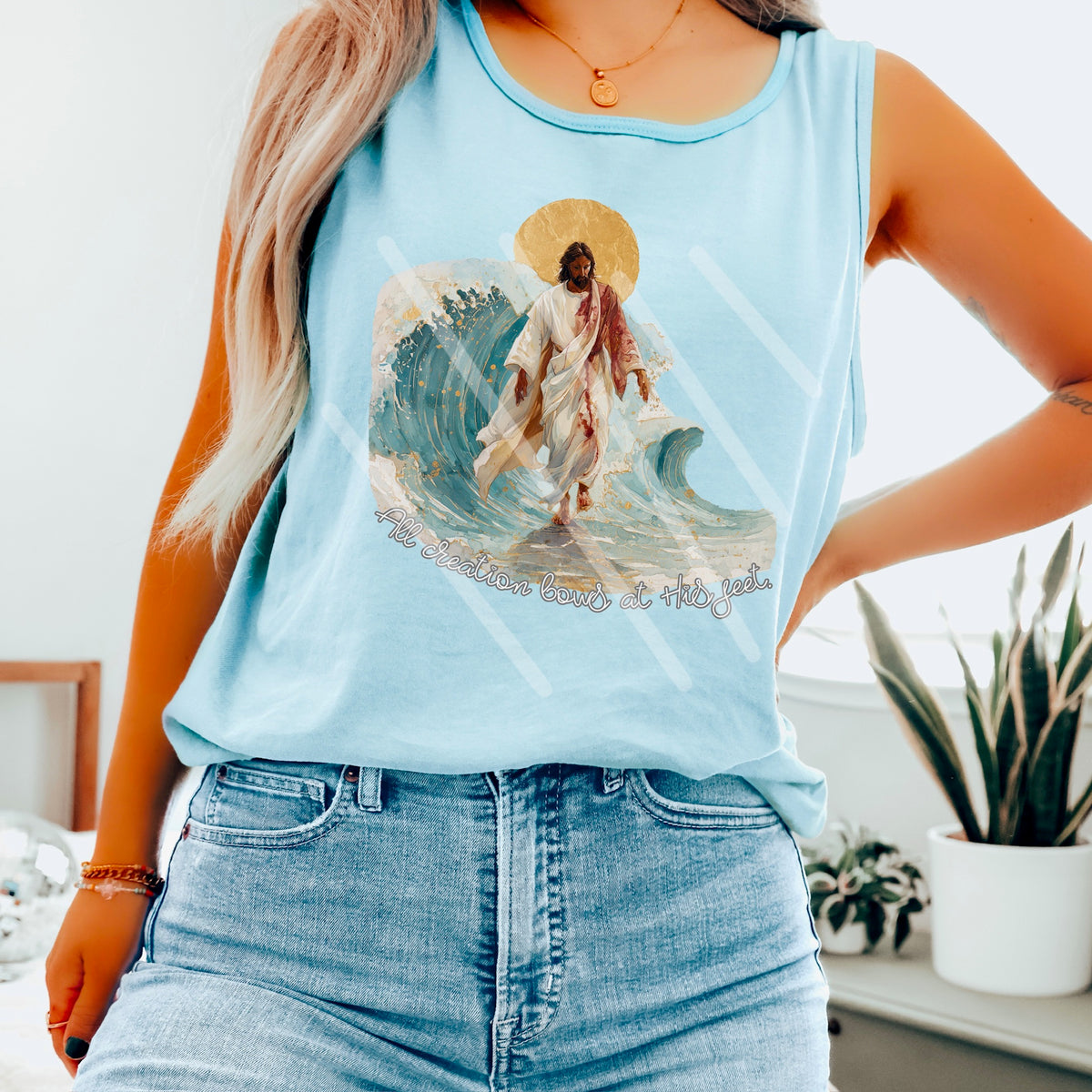 All creation bows at his feet wave 110648 DTF transfer