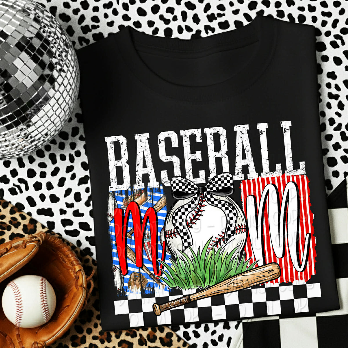Baseball Mom (white words) (DWS) DTF Transfer