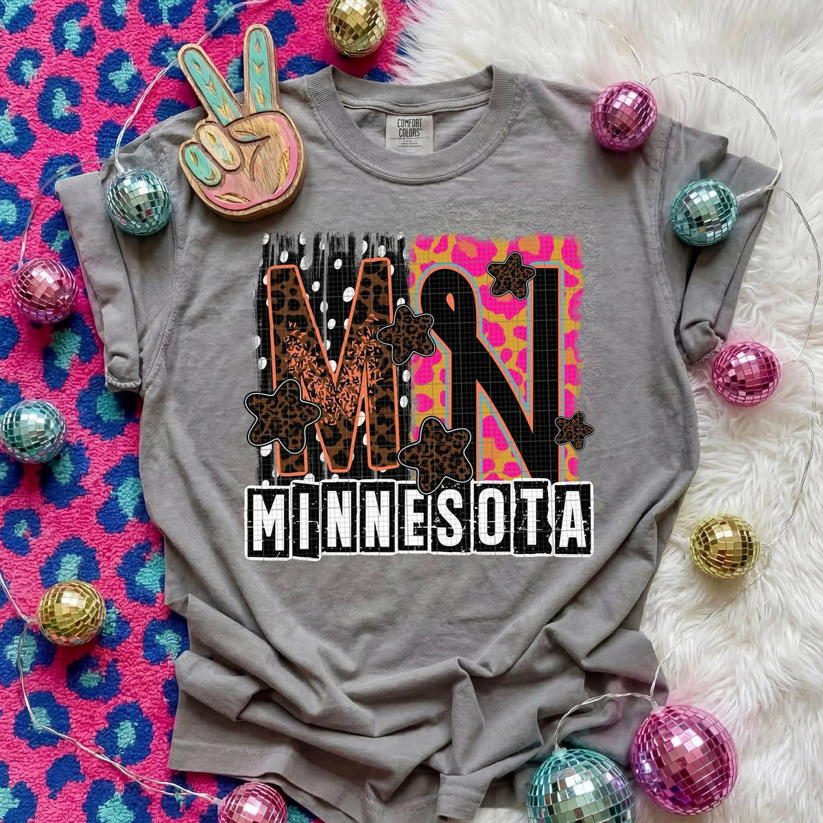 Minnesota Animal Print State (C’s) DTF Transfer