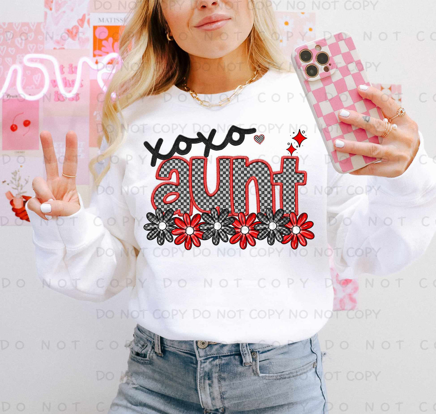 Xoxo aunt (caplinger) 77537 DTF transfer