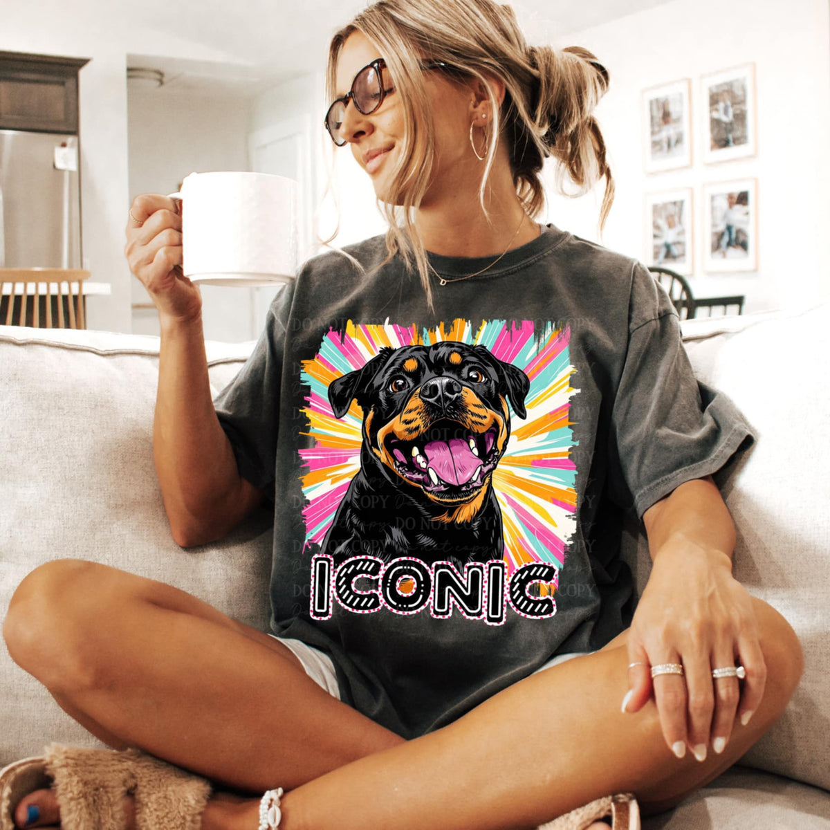 Iconic Rottweiler (TTD) 95842 DTF transfer