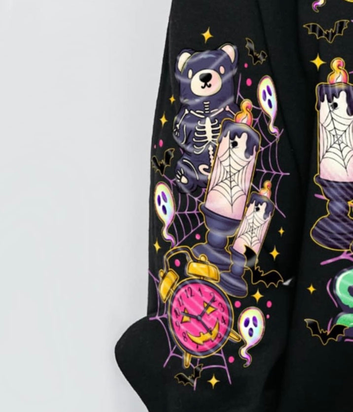 Wake me up when its spooky season sleeve  DTF transfer