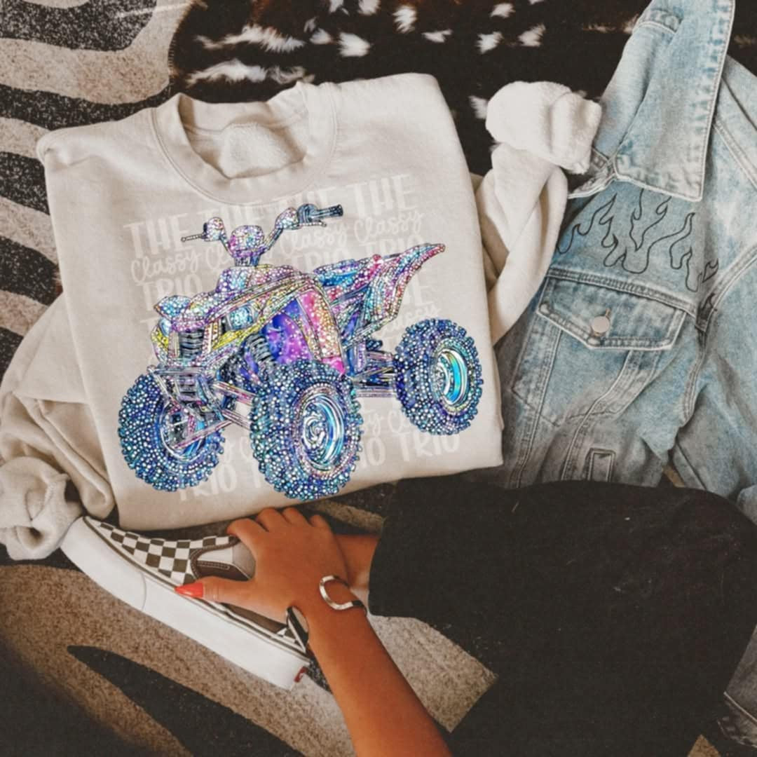 Rhinestone four wheeler (Classy) 95309 DTF transfer