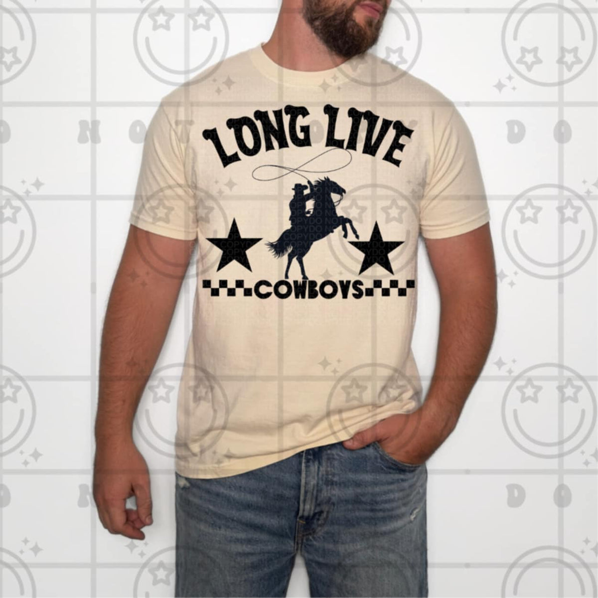 Long live cowboys (HW) 92108 DTF transfer