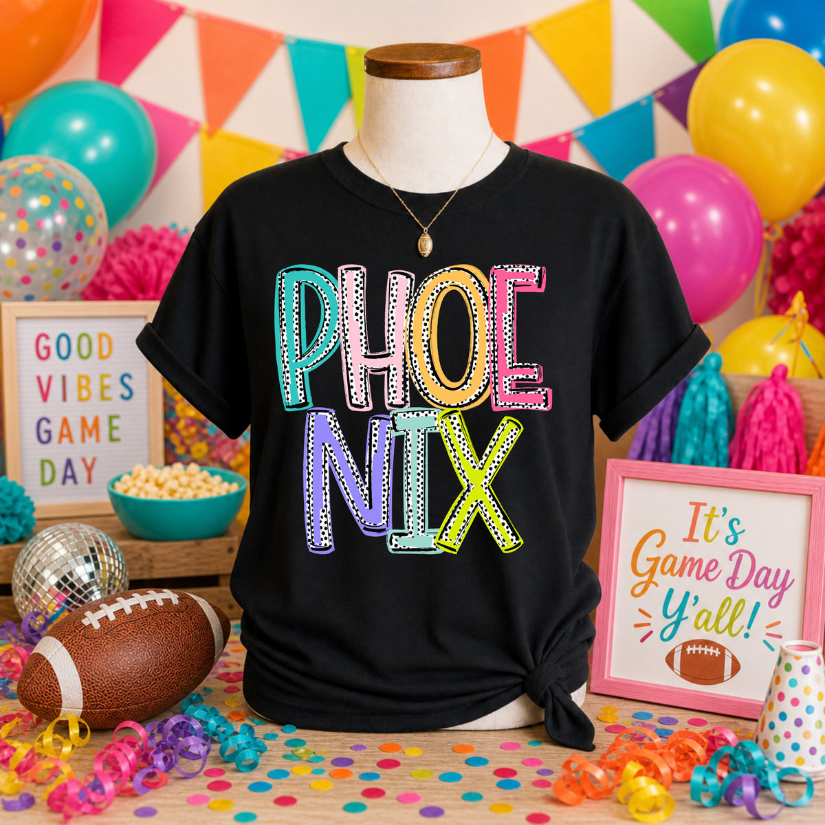 Pheonix Dixie Dot (S&G) DTF transfer