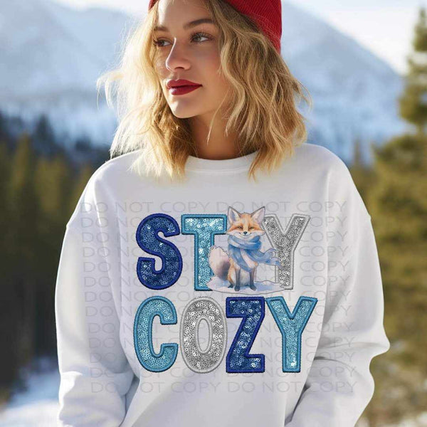 Stay cozy fox (TTD) 65474 DTF transfer