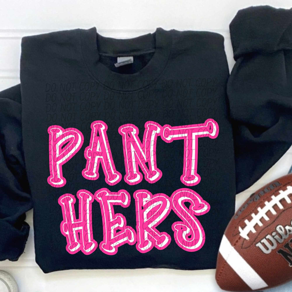 Panthers hot pink 55346 DTF transfer