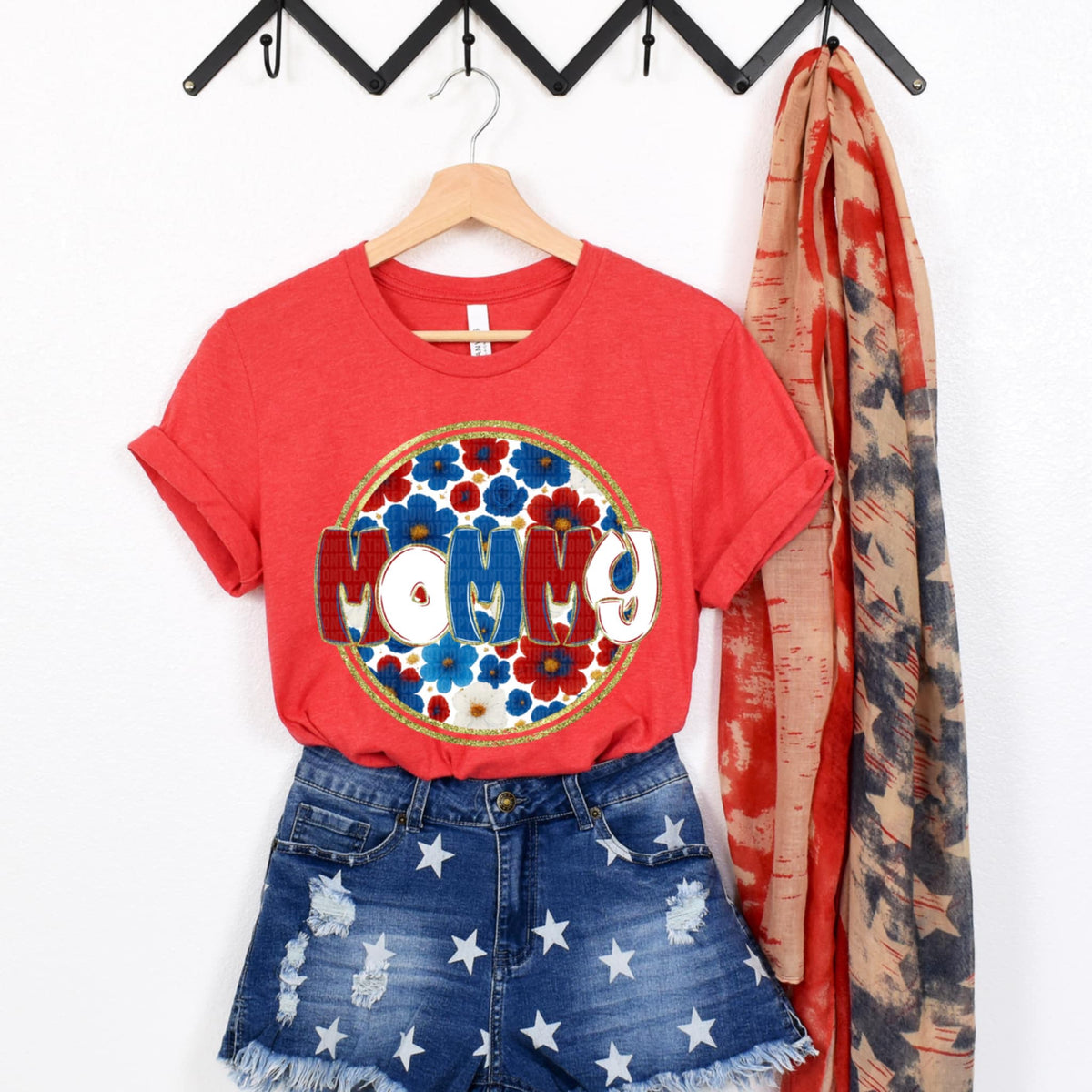 Mommy patriotic circle (SDD) 99230 DTF transfer