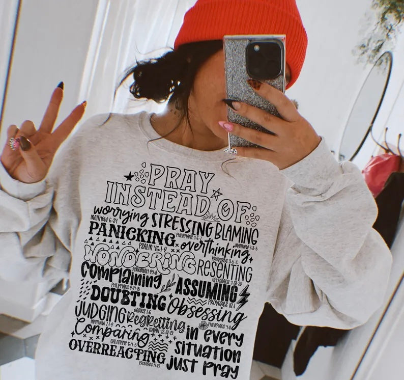 Pray instead of subway 98608 DTF transfer