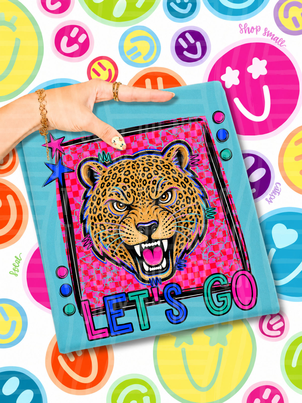 Lets go leopards candy mascots (Caplinger) DTF transfer