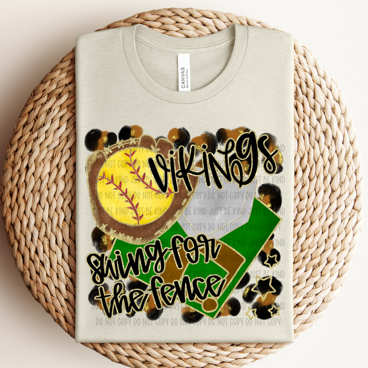 Softball Vikings For The Fence (Caplinger) 83521 DTF Transfer