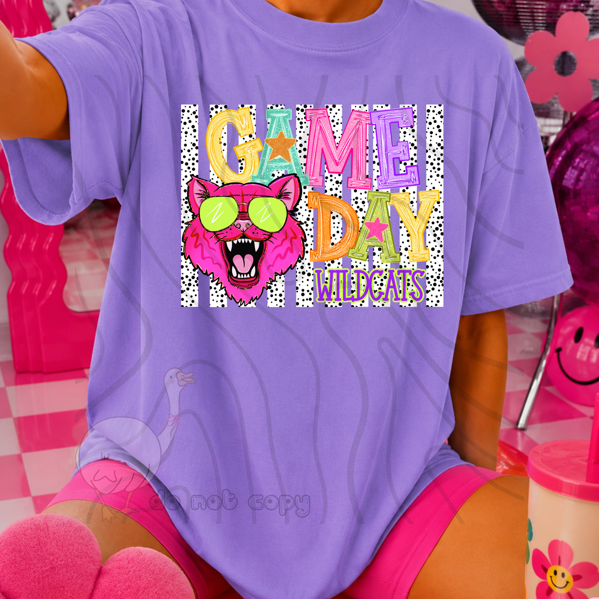 Wildcats poppy game day (DKD) DTF Transfer