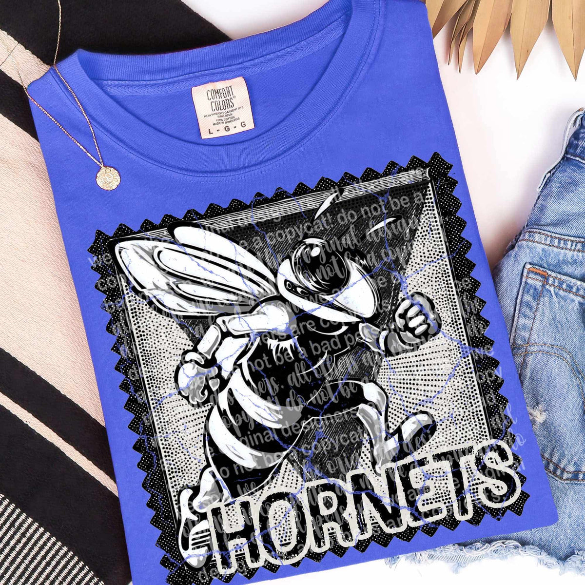 Hornets vintage stamp (TTD) DTF transfer