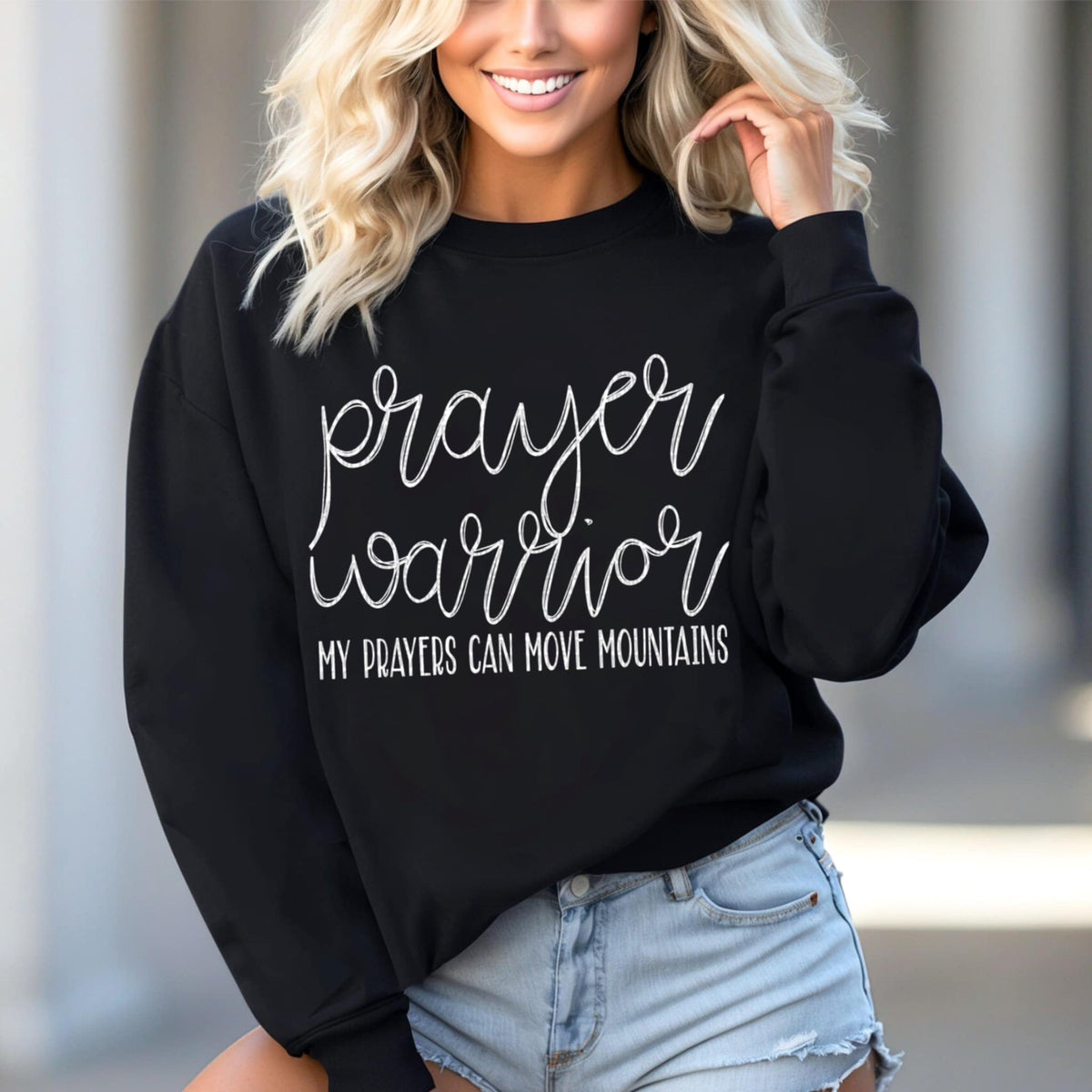 Prayer warrior WHITE (SDD) 92300 DTF transfer
