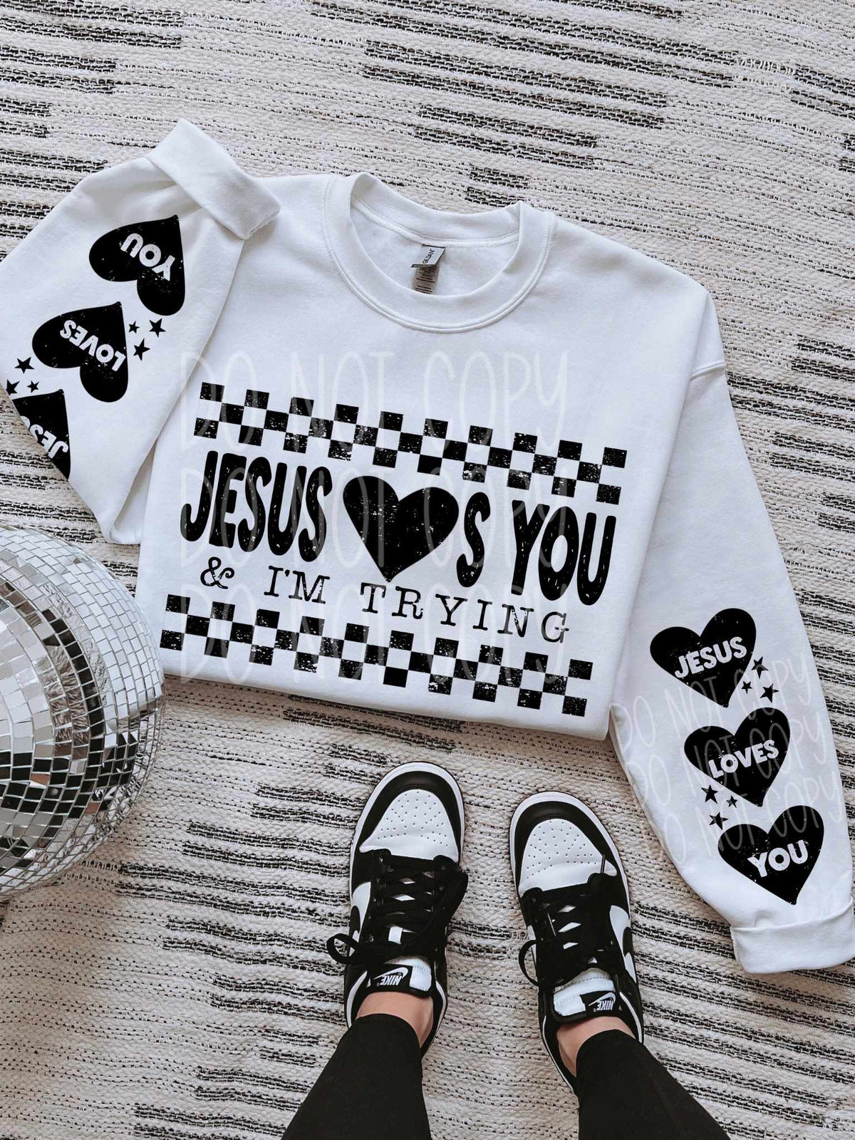 Jesus loves you FRONT ONLY (PH) 67669 DTF transfer