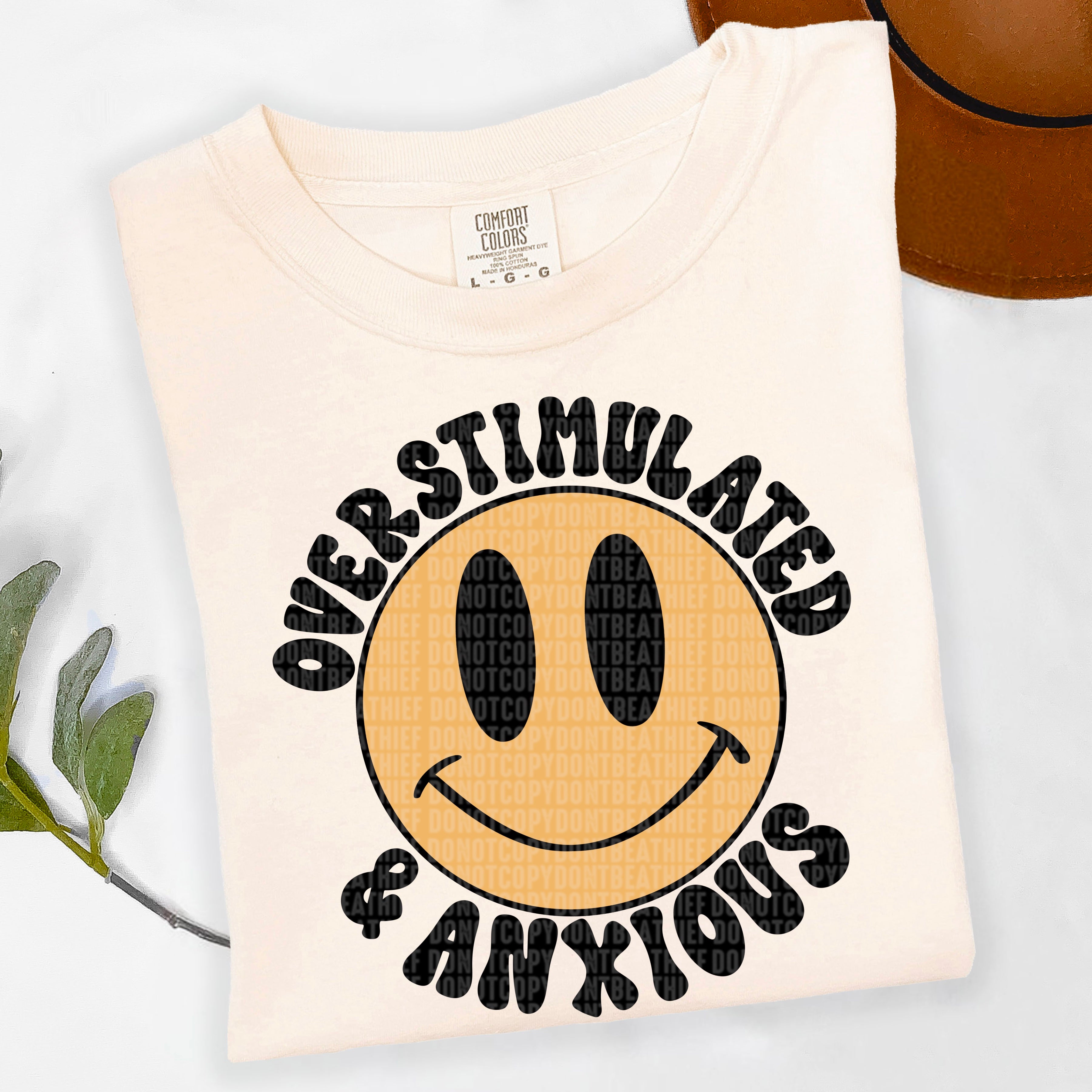 Overstimulated & anxious happy face 97598 DTF transfer – Mud & Grace ...