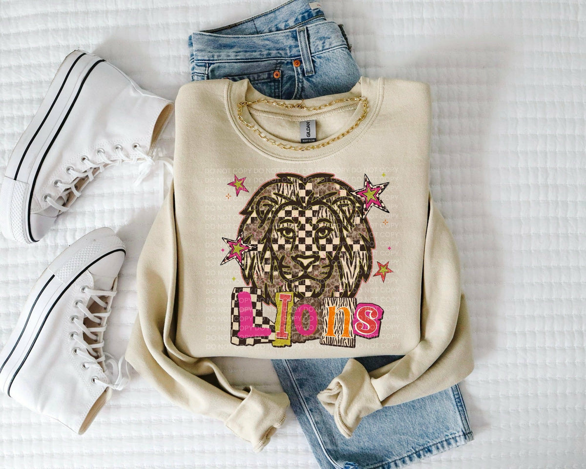 Lions magazine font (SCG) DTF Transfer