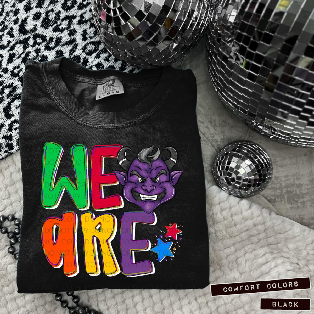 We are devils purple (Caplinger) 100692 DTF transfer