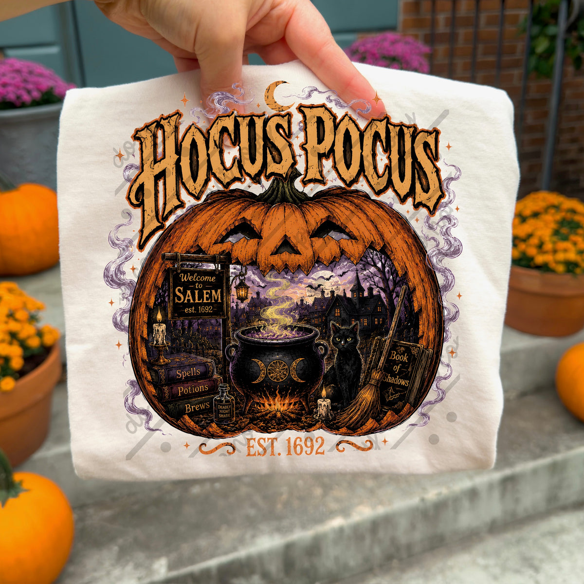 HP open pumpkin DTF Transfer