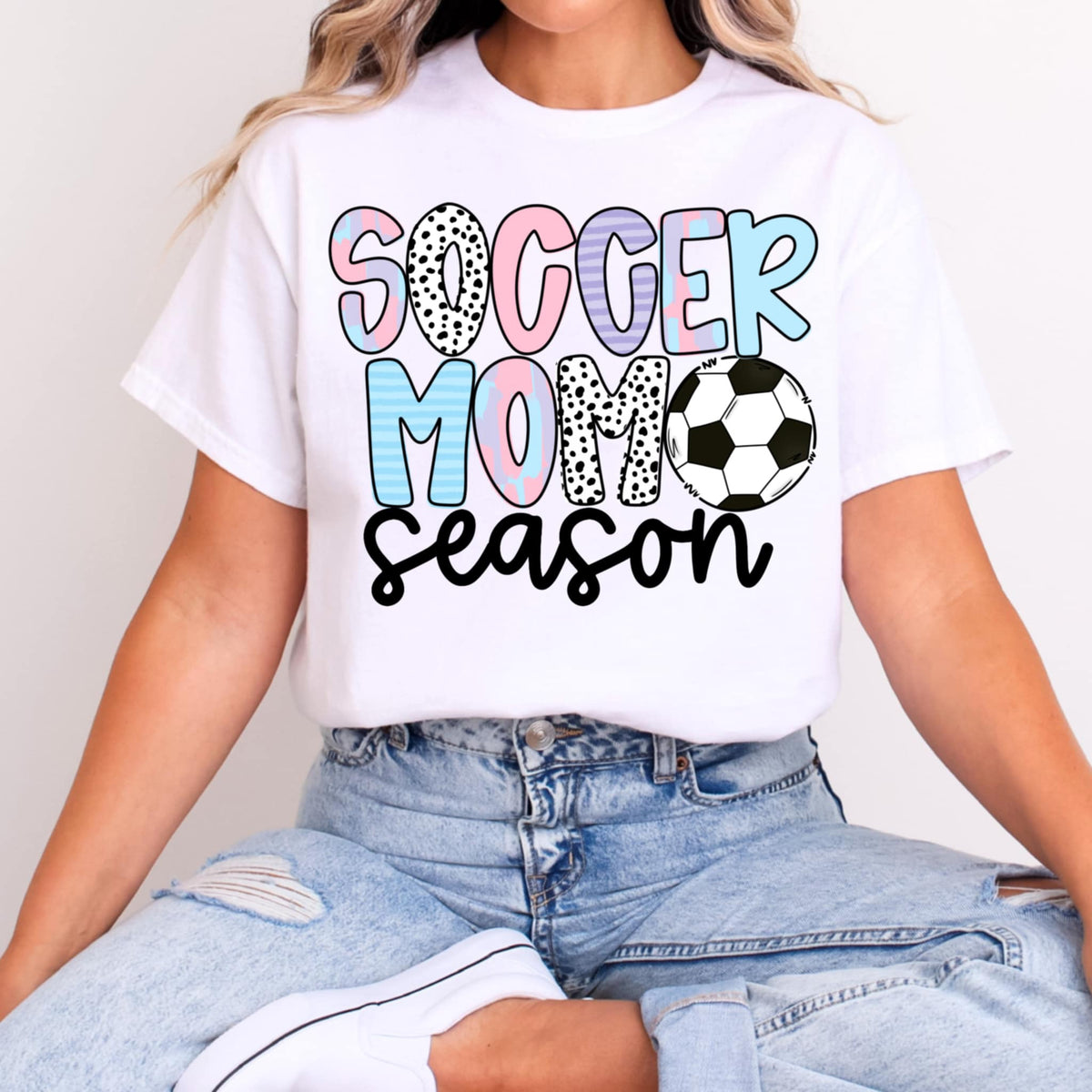 Soccer mom season pastel (CMD) 97828 DTF transfer
