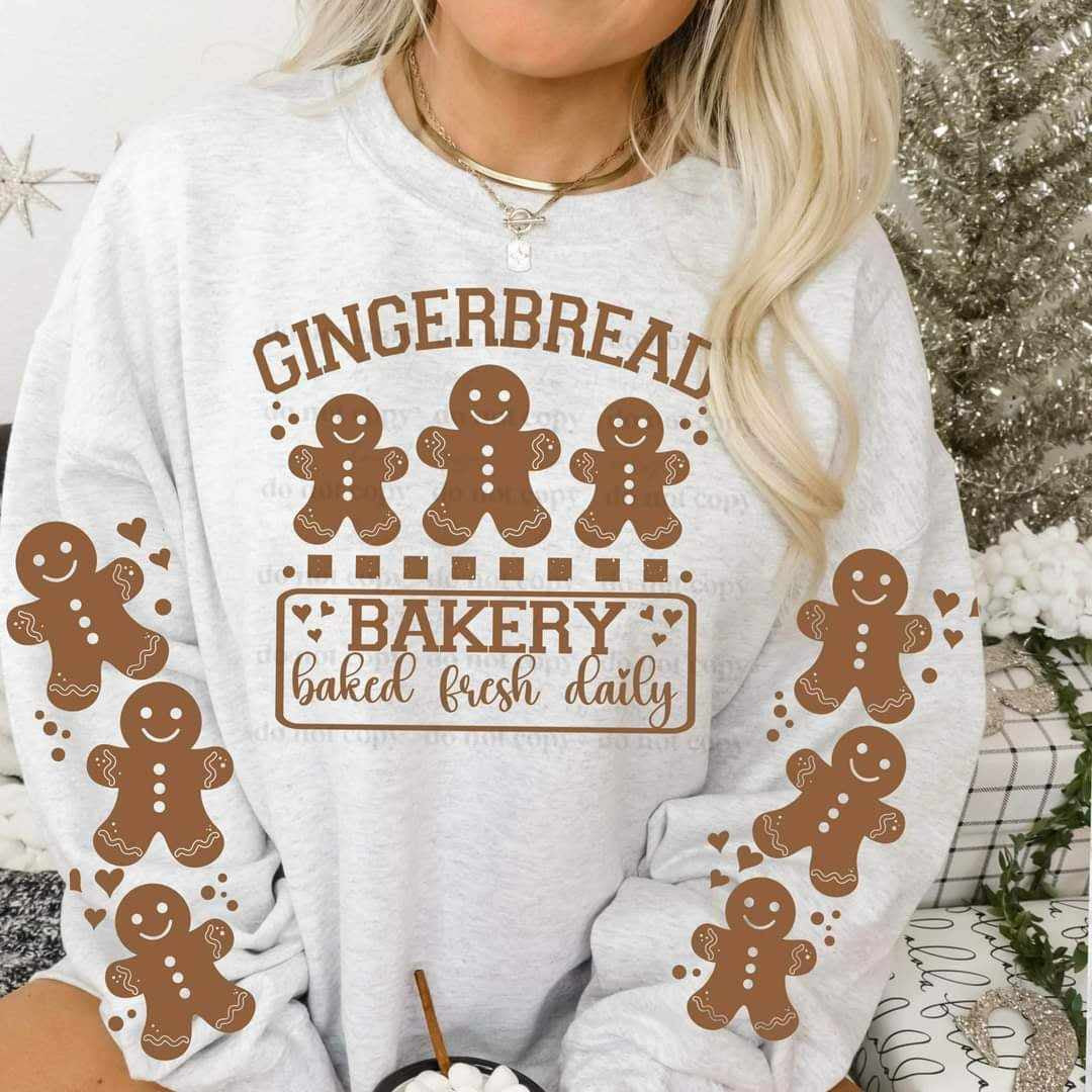Gingerbread bakery FRONT ONLY (CSC) 65586 DTF transfer